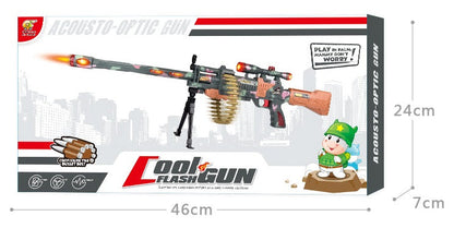 TRIMEX BATTERY POWERED TOY GUN WITH ACCESSORIES AK8860B