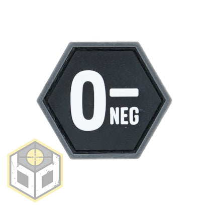 Airsportinggoods BALLISTIC DESIGNS BLOOD GROUP 0- BALLISTIC HEX PATCH BH00127