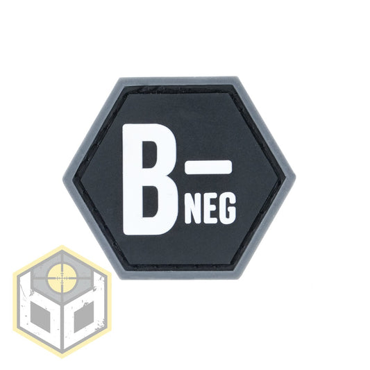 Airsportinggoods BALLISTIC DESIGNS BLOOD GROUP B- BALLISTIC HEX PATCH BH00125