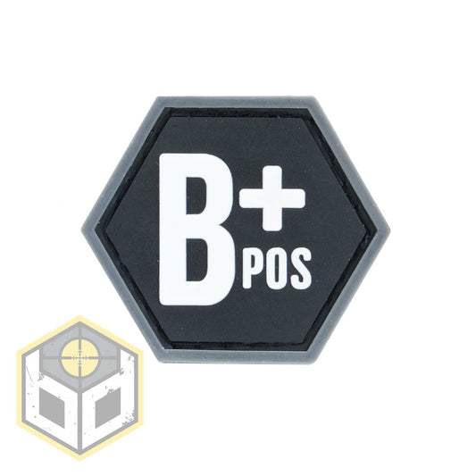 Airsportinggoods BALLISTIC DESIGNS BLOOD GROUP B+ BALLISTIC HEX PATCH BH00126
