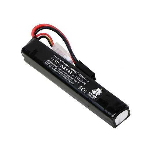 Airsportinggoods BULLDOG BULLDOG LI-PO 1200MAH 11.1V 20C 13.32WH AIRSOFT BATTERY BLOCK