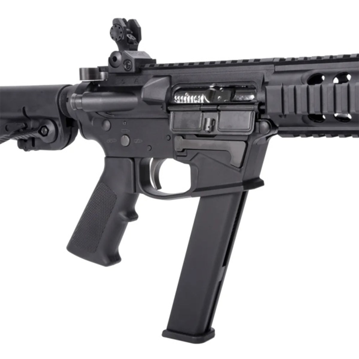 Airsoft AEG Rifle Bulldog TWS 9mm SBR Gas Blowback Lite Airsoft Rifle Gun – Black