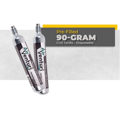 Air Venturi CO2 Cartridge - Air Venturi Pre-Filled Disposable 90G Gram CO2 Capsule