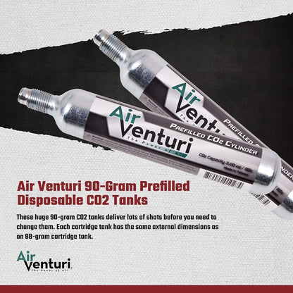 Air Venturi CO2 Cartridge - Air Venturi Pre-Filled Disposable 90G Gram CO2 Capsule