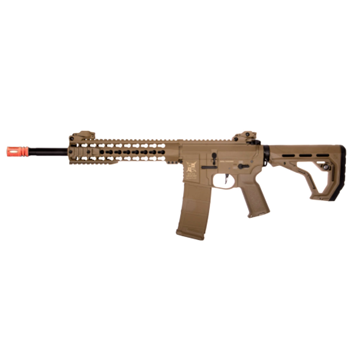 Airsoft AEG Rifle Delta Armory AR15 KeyMod 10 Charlie Eagle AEG Airsoft Electrical Rifle Tan
