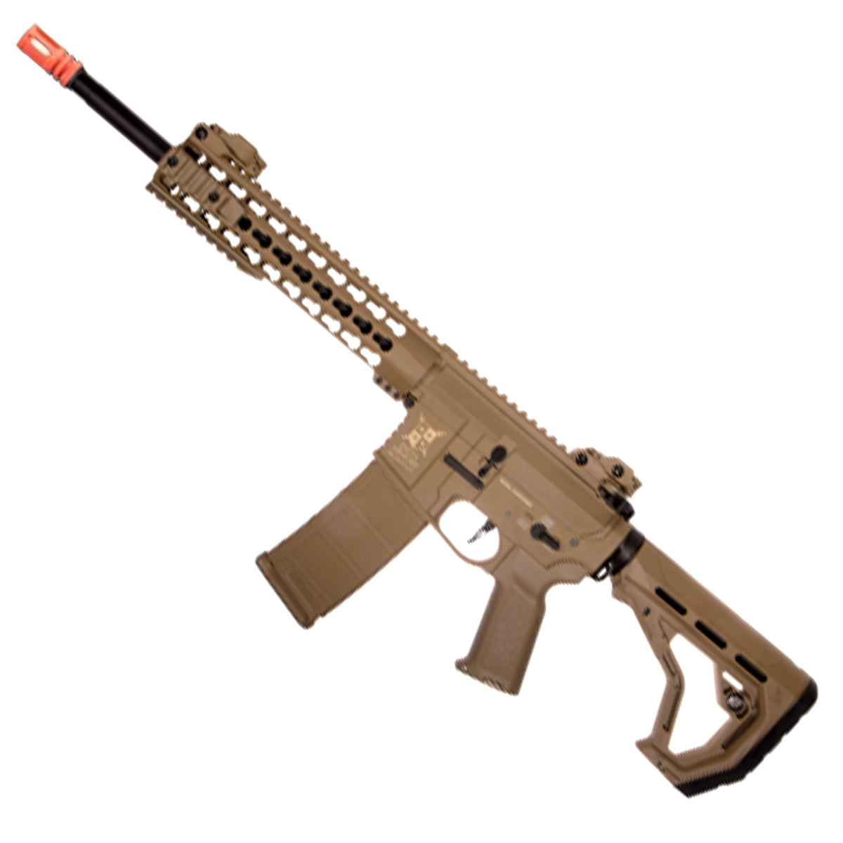 Airsoft AEG Rifle Delta Armory AR15 KeyMod 10 Charlie Eagle AEG Airsoft Electrical Rifle Tan
