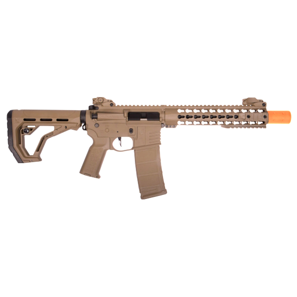 Airsoft AEG Rifle Delta Armory AR15 KeyMod 10 Charlie Eagle Airsoft AEG Gun Full Tan
