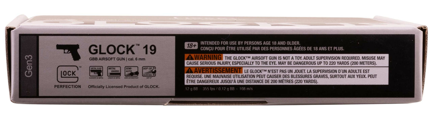 Glock, Umarex USA GLOCK G19 Gen 3 GBB Airsoft Pistol