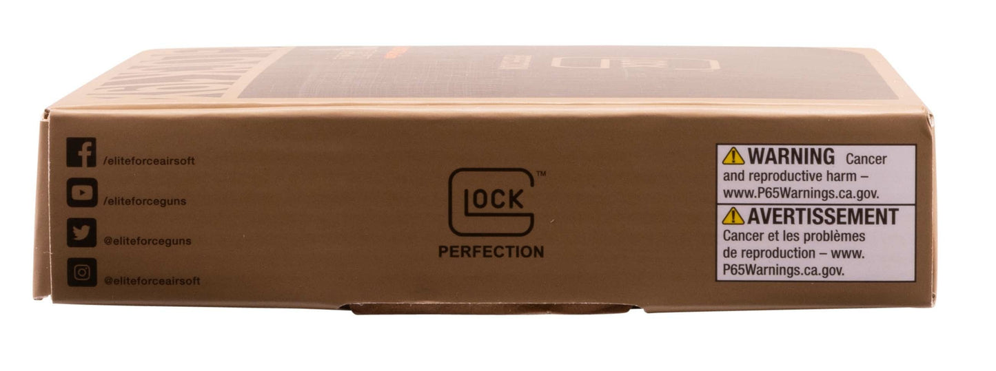 GLOCK Glock G19X CO2 Airsoft Pistol - 6mm, Coyote Tan, 14 Round Mag