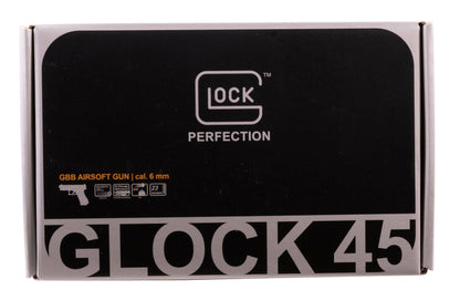 GLOCK Glock G45 GBB Airsoft Pistol - 6mm, Black, 22 Round Mag