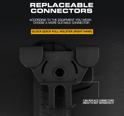 WOSPORT GLOCK QUICK PULL HOLSTER RIGHT HAND BLACK FROM WOSPORT