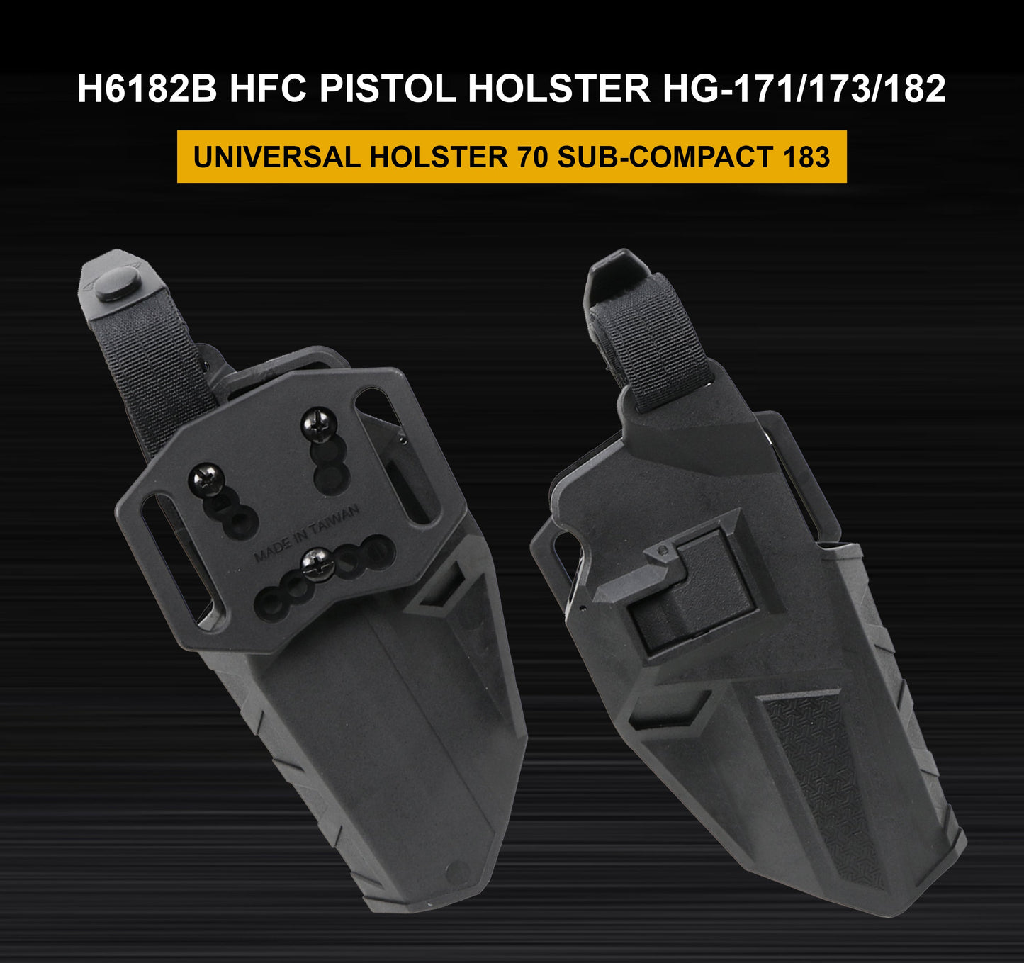 HFC H6182B HFC PISTOL HOLSTER HG-171/173/182