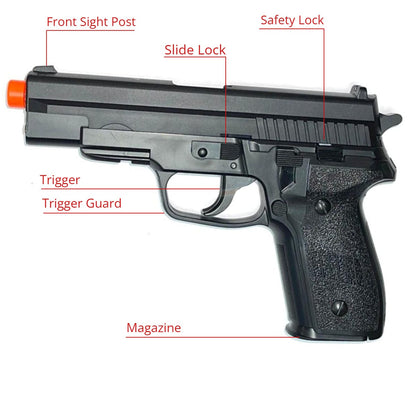 Airsportinggoods HFC Black HA116 SPRING AIRSOFT PISTOL