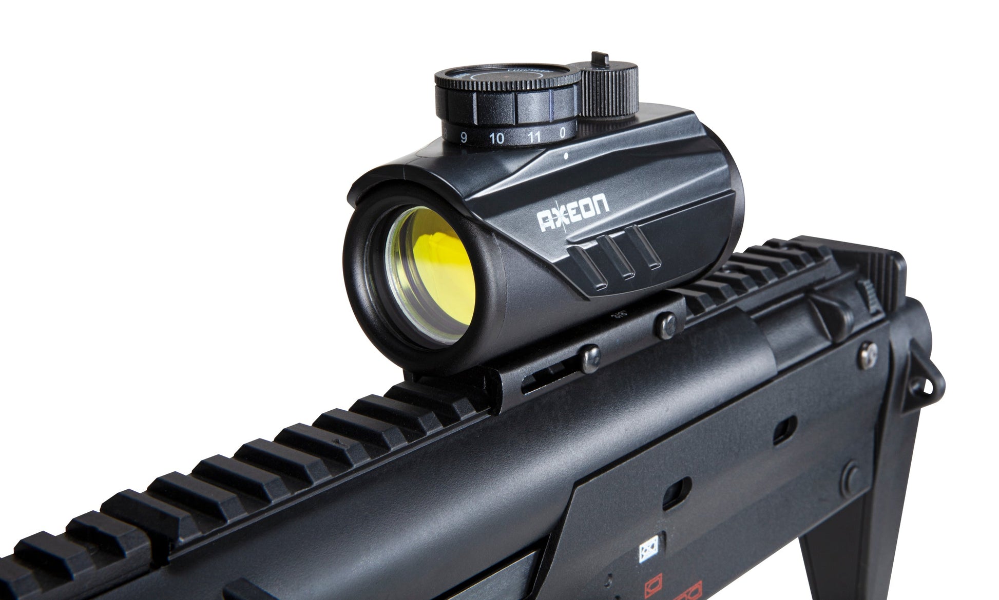 Umarex USA Heckler & Koch MP7 .177 Caliber Break Barrel Pellet Gun with Axeon Optics Red Dot Sight