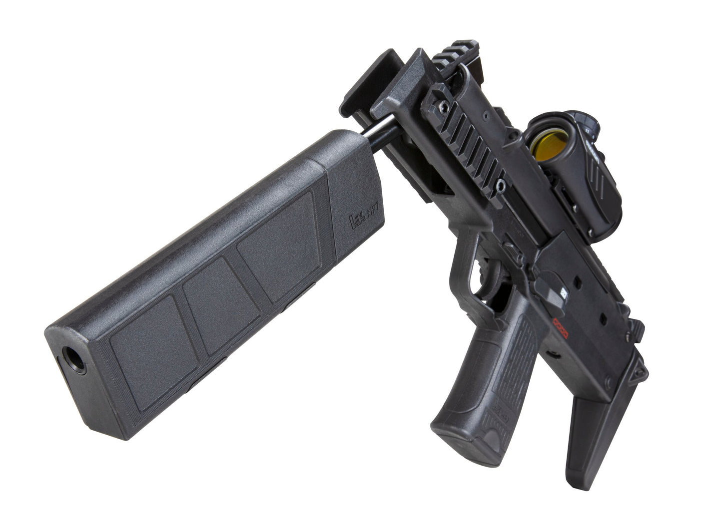 Umarex USA Heckler & Koch MP7 .177 Caliber Break Barrel Pellet Gun with Axeon Optics Red Dot Sight