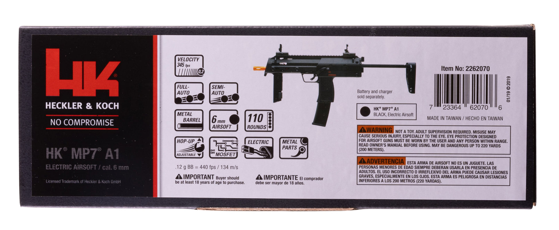 HK Heckler & Koch Heckler & Koch MP7 A1 Airsoft Rifle – 6mm