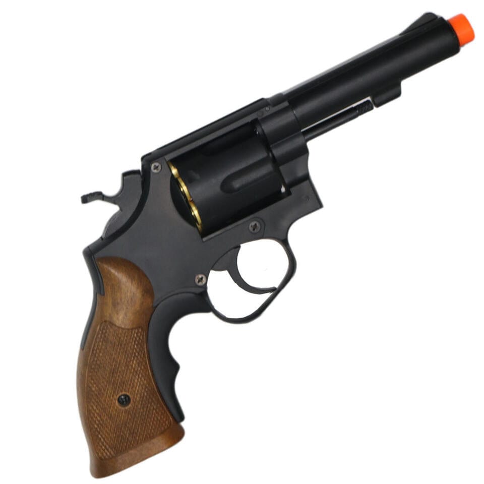 Airsportinggoods HFC HG131 AIRSOFT REVOLVER GREEN GAS POWERED BLACK