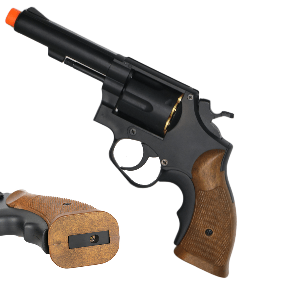 Airsportinggoods HFC HG131 AIRSOFT REVOLVER GREEN GAS POWERED BLACK