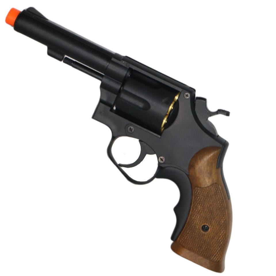 Airsportinggoods HFC HG131 AIRSOFT REVOLVER GREEN GAS POWERED BLACK