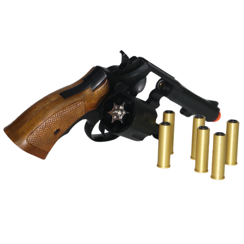 Airsportinggoods HFC HG131 AIRSOFT REVOLVER GREEN GAS POWERED BLACK
