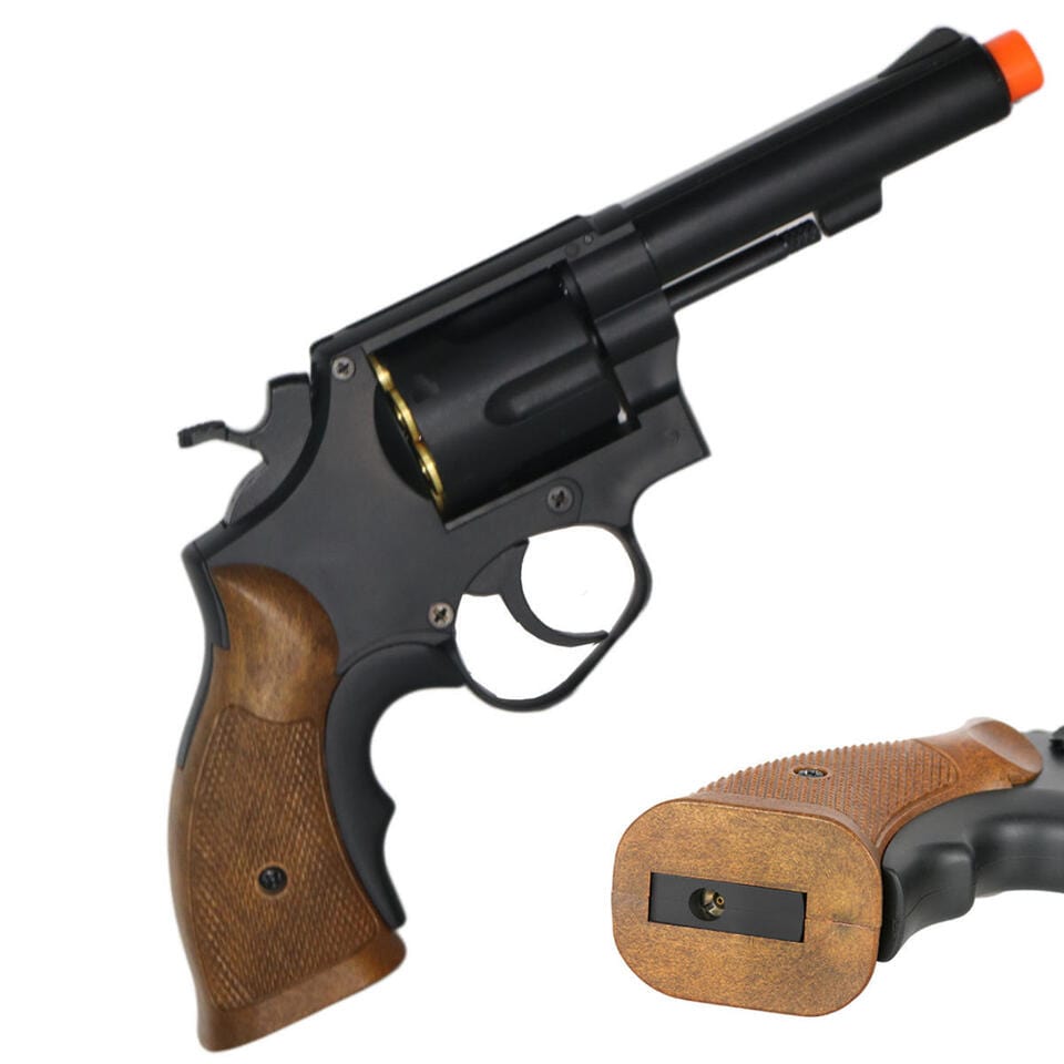 Airsportinggoods HFC HG131 AIRSOFT REVOLVER GREEN GAS POWERED BLACK