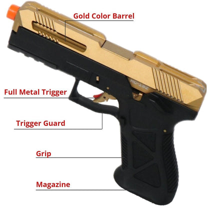Airsportinggoods HFC HG182 AG17 SCORPION GAS AIRSOFT PISTOL GOLD