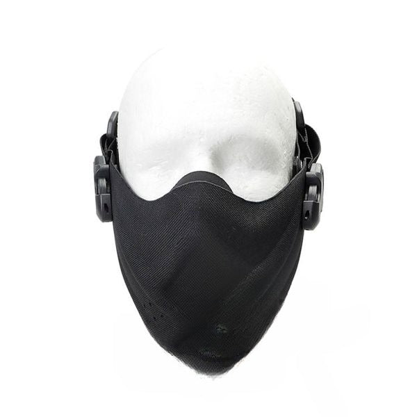 KINGRIN HIGH SPEED LIGHTWEIGHT AIRSOFT HALF FACE MASK – BLACK