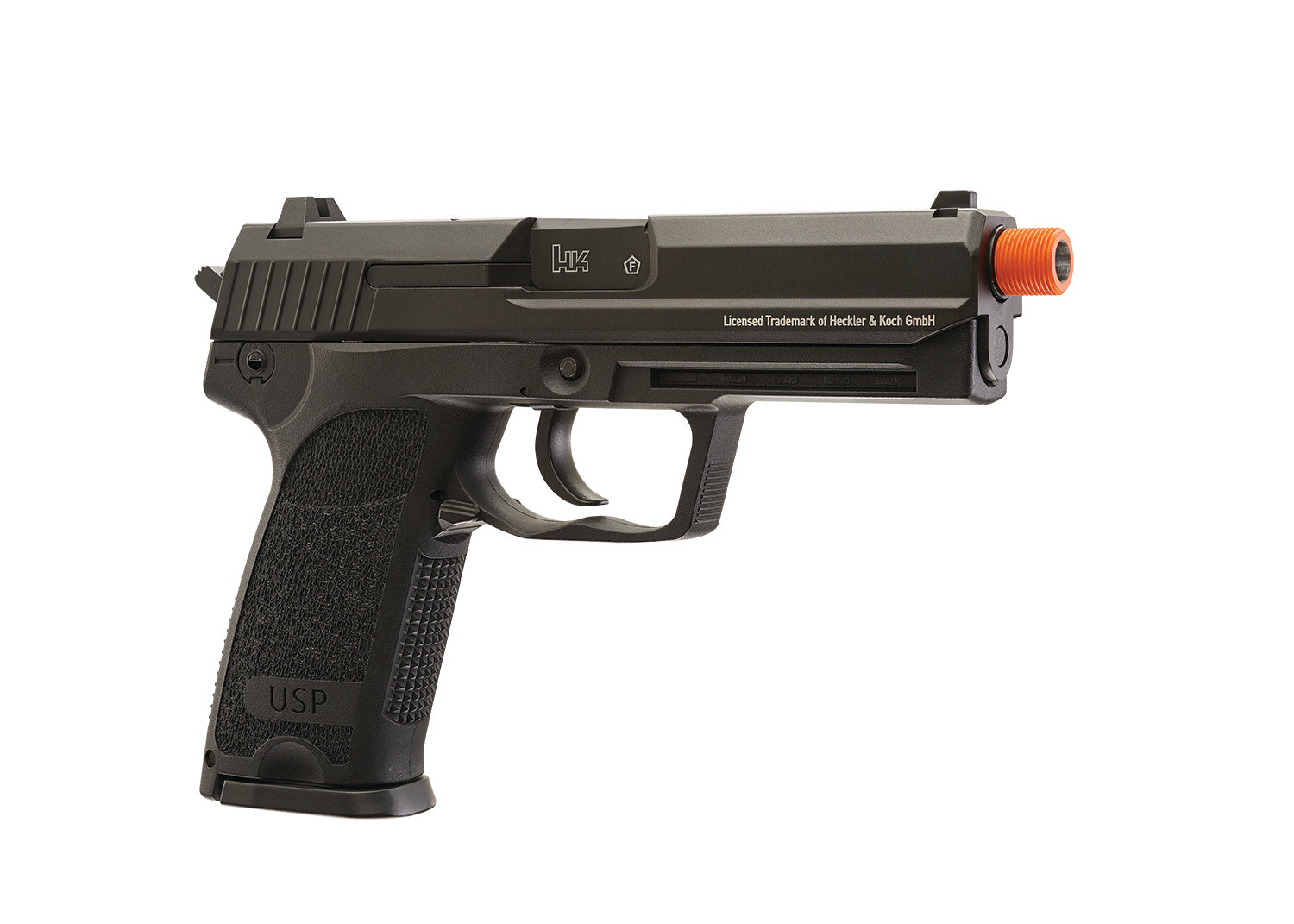 HK Heckler & Koch HK Heckler & Koch USP CO2 6mm BB Pistol Airsoft Gun, Blowback, 18 Rounds, Black