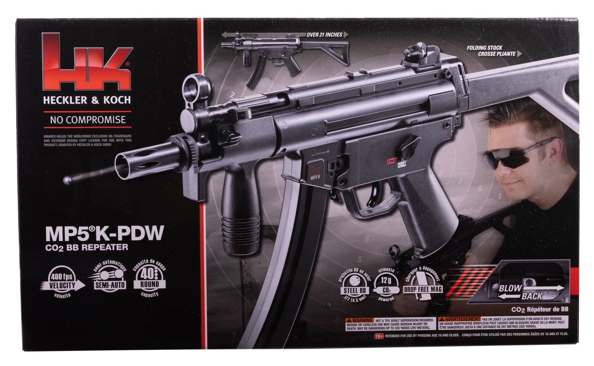 HK Heckler & Koch HK MP5 K-PDW .177 Caliber CO2 Air Rifle