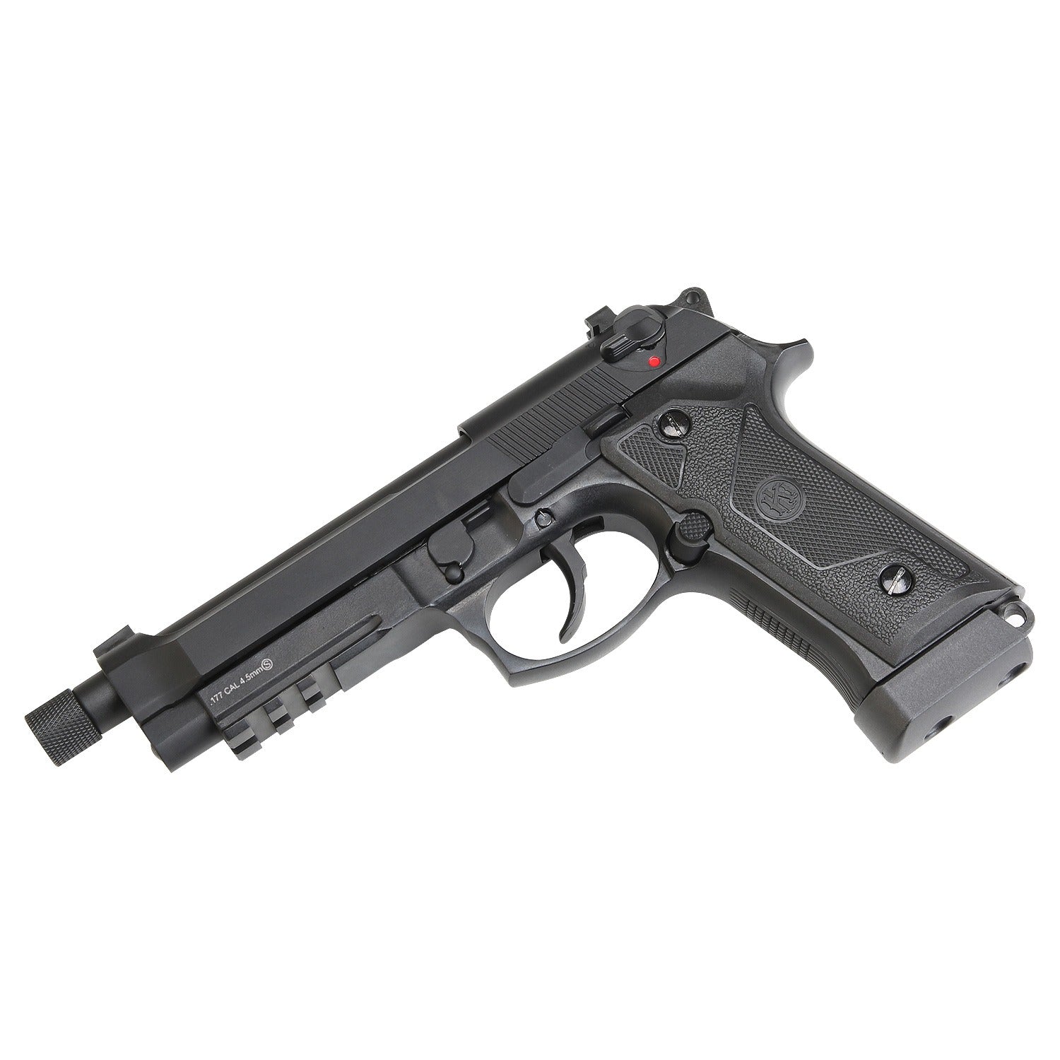 KROWN LAND KL M92 CO2 BLOWBACK AIR PISTOL WITH THREADED BARREL