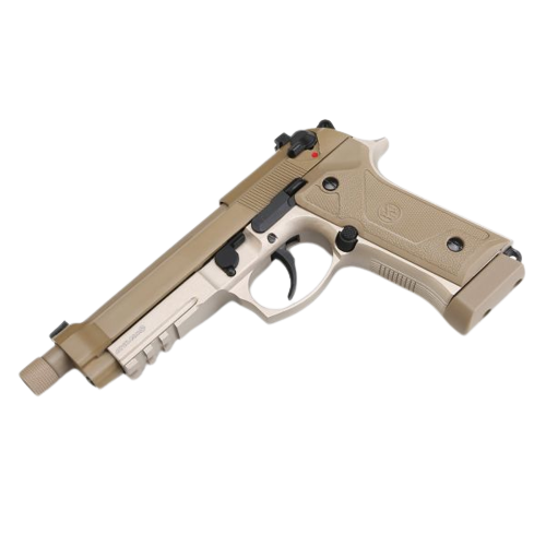 KROWN LAND KL M92 TD CO2 BLOWBACK AIR PISTOL WITH THREADED BARREL BOXED