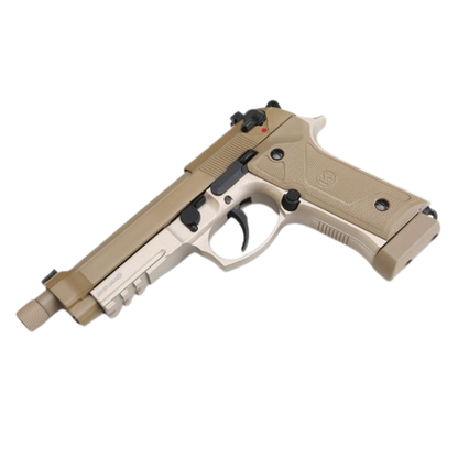 KROWN LAND KL M92 TD CO2 BLOWBACK AIR PISTOL WITH THREADED BARREL BOXED