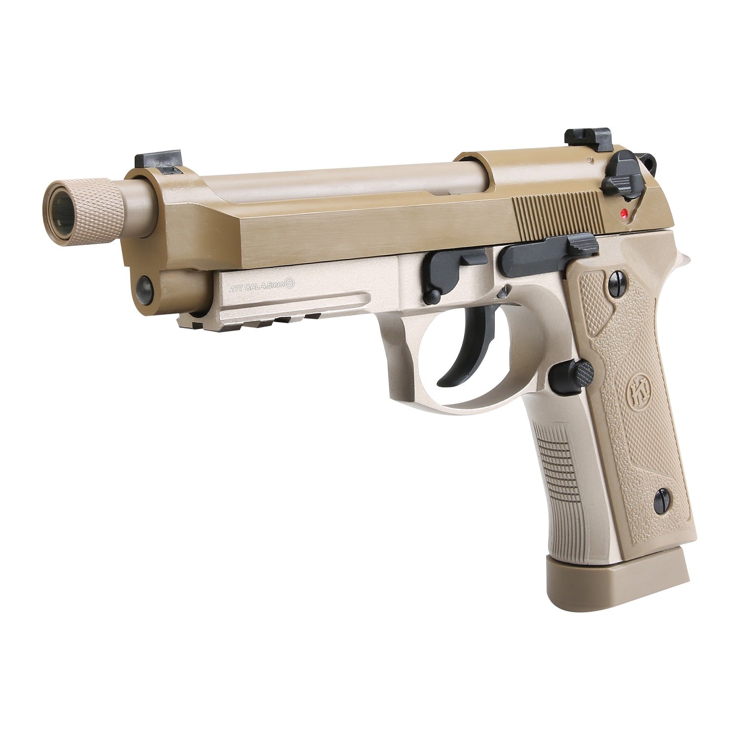 KROWN LAND KL M92 TD CO2 BLOWBACK AIR PISTOL WITH THREADED BARREL BOXED