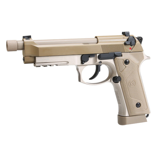 KROWN LAND KL M92 TD CO2 BLOWBACK AIR PISTOL WITH THREADED BARREL BOXED
