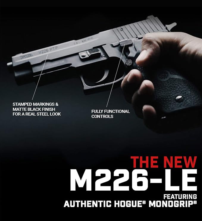 KWA KWA M226-LE Airsoft Pistol - Full Metal, NS2 Gas Blowback, 25 Rounds