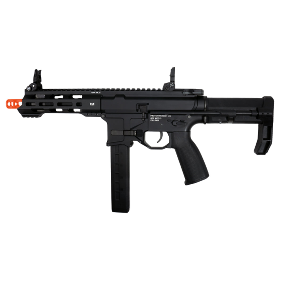 Airsoft AEG Rifle KWA QRF MOD3 AEG 2.5 Airsoft Electric Rifle – Black