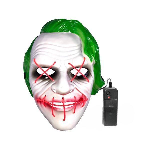 TRIMEX LED PURGE MASK JOKER WITH PINK X