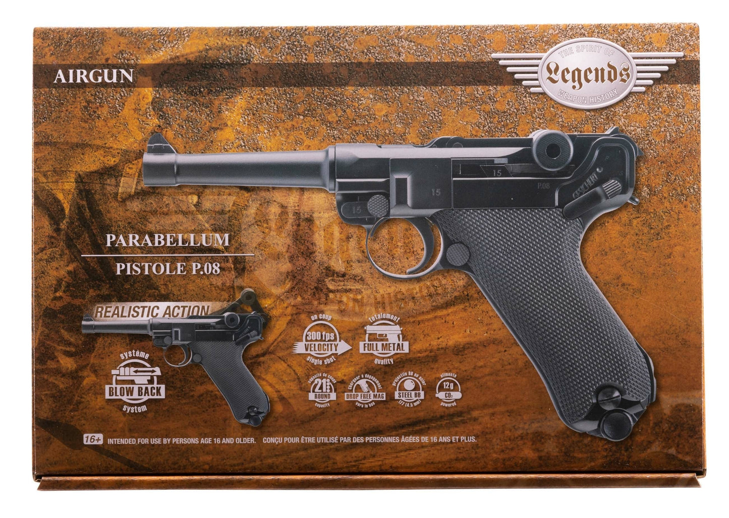 Umarex USA LEGENDS P08 .177 Blowback Air Gun