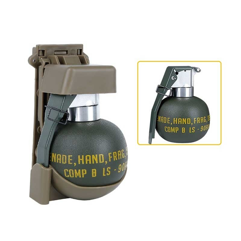 WOSPORT M67 GRENADE BODY MOLLE SET TAN – DUMMY FRAG GRENADE