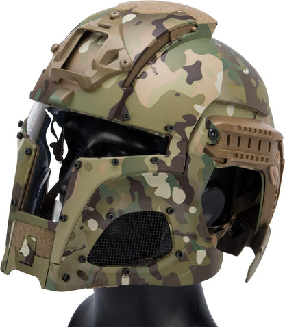 KINGRIN MEDIEVAL IRON WARRIOR FULL HEAD COVERAGE HELMET SYSTEM CP