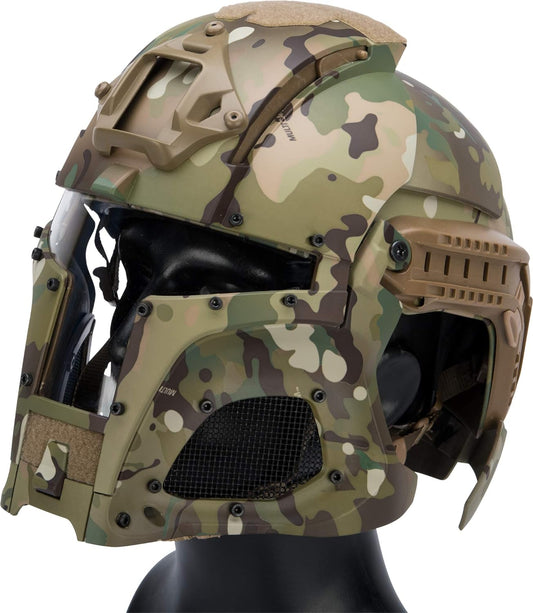 KINGRIN MEDIEVAL IRON WARRIOR FULL HEAD COVERAGE HELMET SYSTEM CP