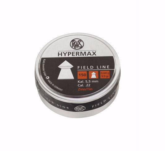 RWS RWS HYPERMAX .22 CALIBER, 9.9 GRAINS, POINTED, 150 CT