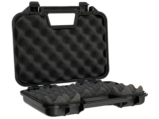 Airsportinggoods SRC SINGLE PISTOL CASE – SECURE PREMIUM HARD PLASTIC PISTOL CASE – BLACK