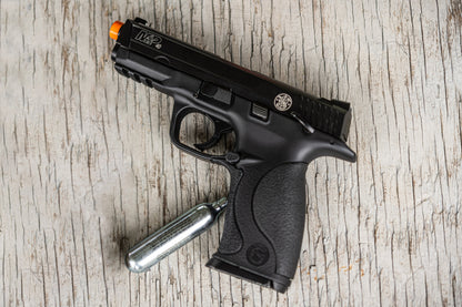 SMITH & WESSON Smith & Wesson M&P 40 6mm BB Pistol Airsoft Gun, CO2 Powered, Blowback Action