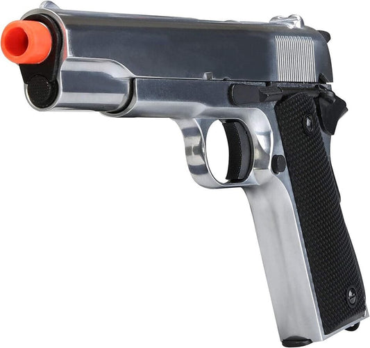 Airsportinggoods SRC SR1911 GAS BLOWBACK FULL METAL SILVER AIRSOFT PISTOL