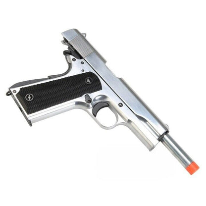Airsportinggoods SRC SR1911 GAS BLOWBACK FULL METAL SILVER AIRSOFT PISTOL