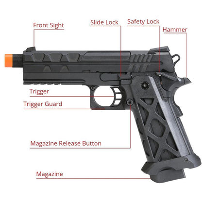 Airsportinggoods SRC SRC TARTARUS 4.3 MKII HI-CAPA GAS AIRSOFT PISTOL