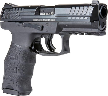 T4E, UMAREX USA T4E Heckler & Koch HK VP9 .43 Caliber CO2-Powered Training Pistol - 8 Rounds, Paintball Gun Marker, Black