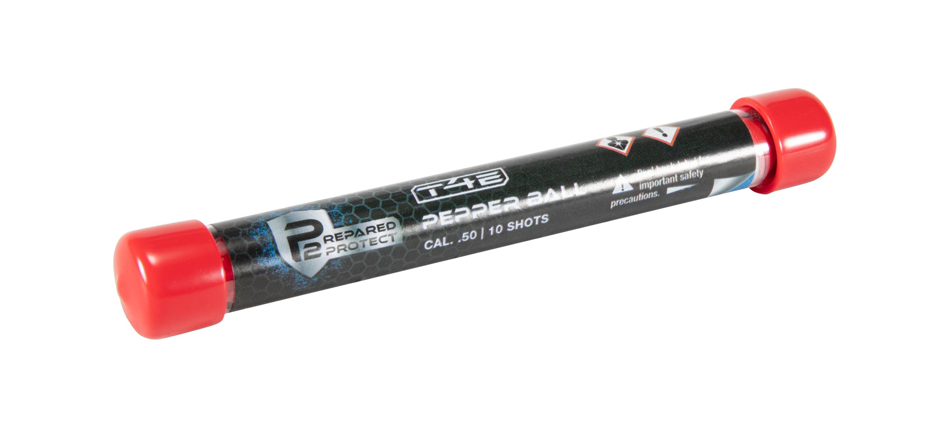 T4E T4E P2P .50 Cal Pepper Rounds 10 Count- Red/White