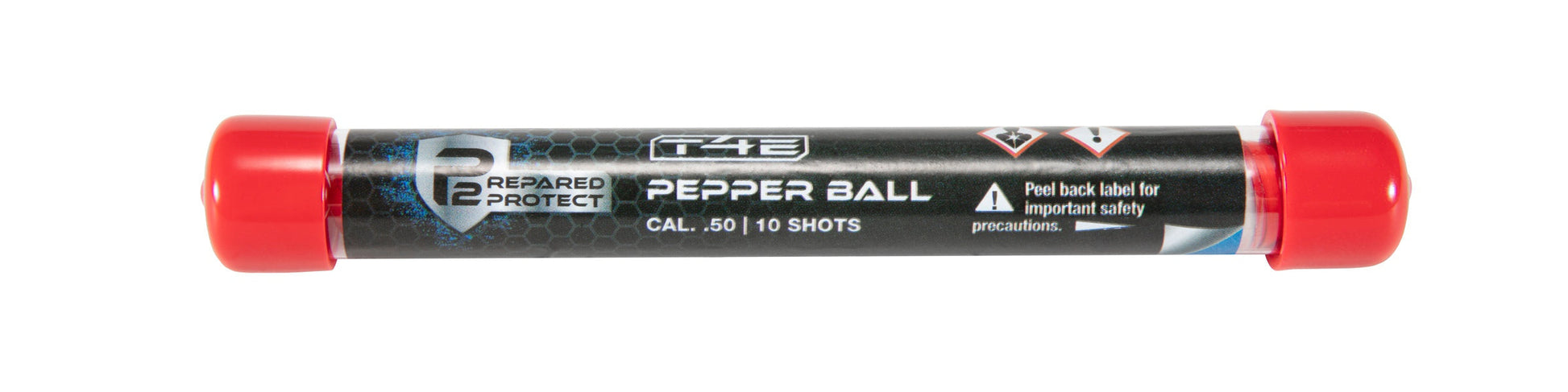 T4E T4E P2P .50 Cal Pepper Rounds 10 Count- Red/White